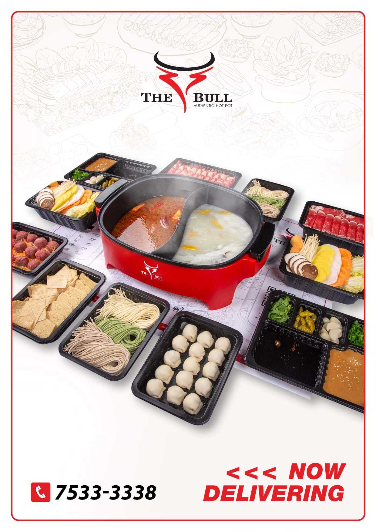 The Bull Hot Pot ресторан хүргэлттэй боллоо.